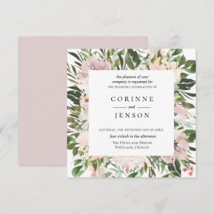 Dusty Mauve Botanical Faire-part de mariage