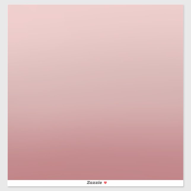 Dusty Mute Pink Ombre Aufkleber (Blatt)