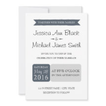 Dusty Navy & Gray | Einladung zur Hochzeit
