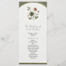 Dusty Olive Pink & Gold Blumenzwiebeln