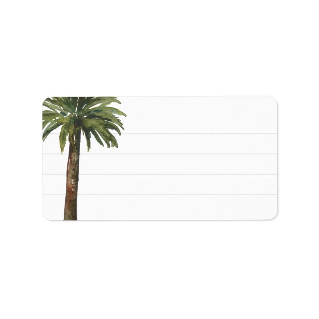 Dusty Palm | Leerlaufadresse Adressaufkleber (Vorne)