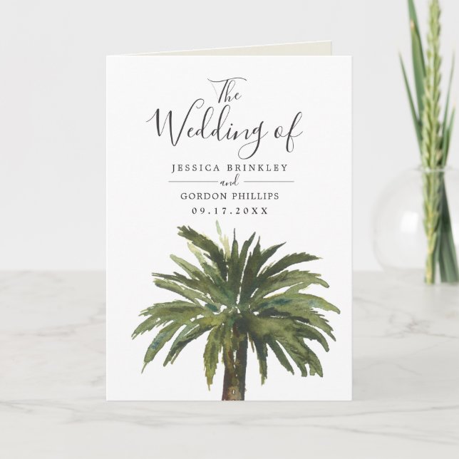 Dusty Palms | Gefaltetes Programm (Vorderseite)