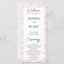 Dusty Pink Blätter and Foliage Wedage Program