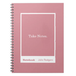 Dusty Pink Block Quote Classic Notebook Notizblock