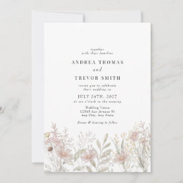 Dusty Pink Blume | Einladungen zu Gartenhochzeiten