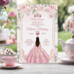 Dusty Pink Blume & Rose Gold Crown Mis Quince Einladung<br><div class="desc">Dusty Pink Blume & Rose Gold Crown Mis Quince Einladung Mis Quince 15 Anos,  16. Geburtstag, </div>