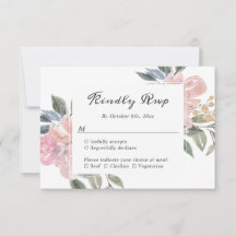 Dusty Pink Botanical Floral Rustikal Elegante UAWG