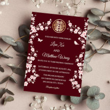 Dusty Pink Cherry Blossom Chinesische Hochzeit
