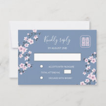 Dusty Pink Cherry Blossom Chinesische Hochzeit