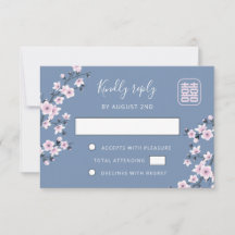 Dusty Pink Cherry Blossom Chinesische Hochzeit