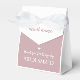 Dusty Pink Danke, dass du meine Bridesmaid bist  Geschenkschachtel
