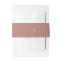 Dusty Pink Einladung Bauchband