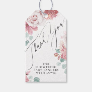 Dusty Pink Floral Vielen Dank an Tag für jedes Par Geschenkanhänger