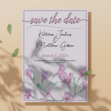 Dusty Pink Floral Watercolor Wedding