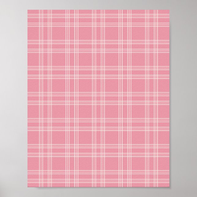 Dusty Pink Gingham 02 Poster (Vorne)