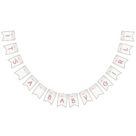 Dusty Pink Girl Baby Shower Banner