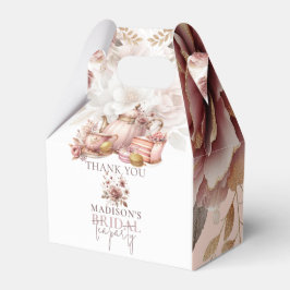 Dusty Pink Gold Bridal Teedusche nach Maß Geschenkschachtel
