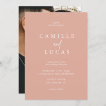 Dusty Pink Hochzeitseinladung