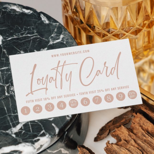 Dusty Pink & Ivory Minimal Typografie Treuekarte (Von Creator hochgeladen)