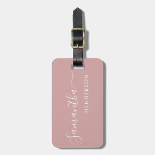 Dusty Pink Luggage Tags Hochzeitstabelle Plan /Gef Gepäckanhänger