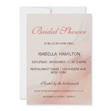 Dusty Pink Marble Script Calligraphy Brautparty