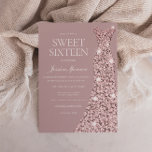 Dusty Pink Mauve Rose Gold Dress Sweet 16 16 Einladung<br><div class="desc">Dusty Pink Mauve Rose Gold Dress Sweet 16 16 Einladung Siehe Matching Kollektion in Nest und Nest Store</div>