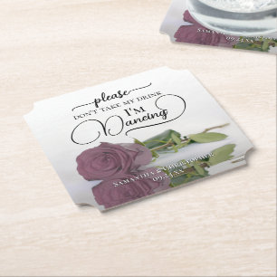 Dusty Pink Mauve Rose Nimm meine Trinkehe nicht. Untersetzer