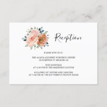 Dusty Pink Peach Coral Rose Hochzeit Empfang