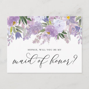 Dusty Pink Peony Serez-vous ma carte de femme d'ho