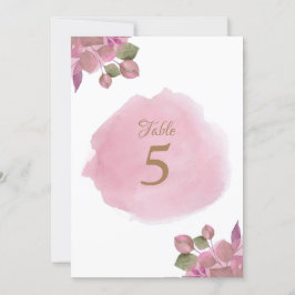 Dusty Pink Rosenknospe Elegant Wedding Table Sing