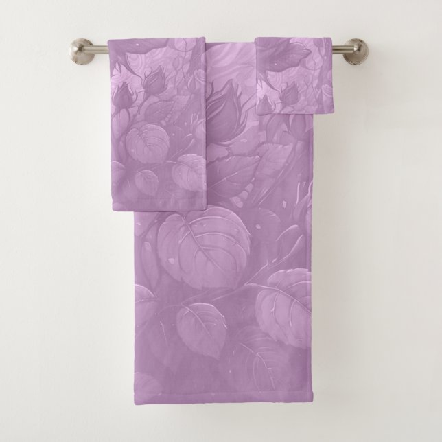 Dusty Pink Roses Badhandtuch Set (Insitu)