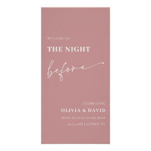 Dusty Pink The Night Before Probe Dinner Unterschr Poster