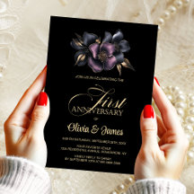 Dusty Pink und Gray Floral 1. Hochzeitstag