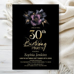 Dusty Pink und Gray Floral 30. Geburtstag Party Einladung<br><div class="desc">Mit dieser schwarzen Geburtstagsfeier laden Sie Ihre Freunde und Lieben zu Ihrem 30. Geburtstag ein. Das stilvolle, rosa und graue Blumenmotiv besticht durch seine besondere Atmosphäre. Der anpassbare Textbereich in dieser Einladungsvorlage ermöglicht es Ihnen, mühelos alle notwendigen Details für Ihre Geburtstagsfeier, einschließlich Datum, Uhrzeit, Veranstaltungsort und UAWG, einzubinden. Für Ihre...</div>