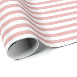 Dusty Pink | Whitepaper zum Abpacken von Streifen Geschenkpapier