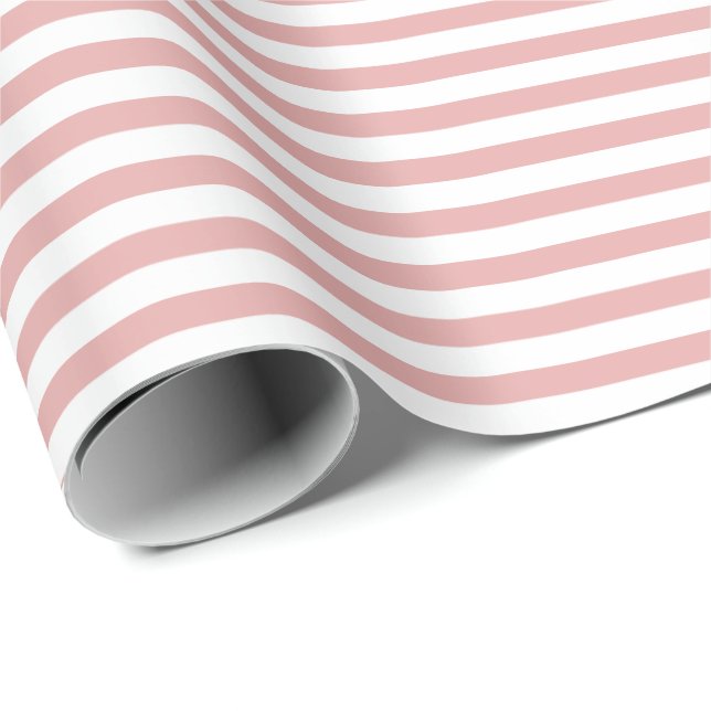 Dusty Pink | Whitepaper zum Abpacken von Streifen Geschenkpapier (Rolleneckpunkt)