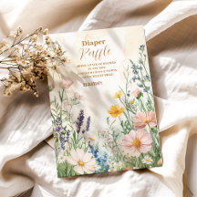 Dusty Pink Wildblume Baby in Bloom Diapper Raffle