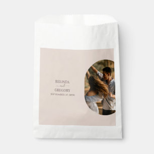 Dusty Pink Wir machen Minimalistische Hochzeit mit Geschenktütchen