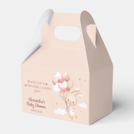 Dusty Pink Woodland Bunny Rabbit Baby Dusche Geschenkschachtel
