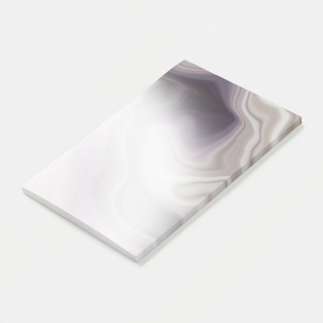 Dusty Plum Agate Watercolor Notes Post-it Klebezettel (angewinkelt)