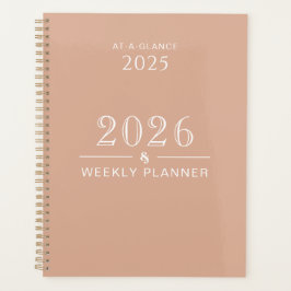 Dusty Rose 8.5 x 11 Weekly Planner Planer