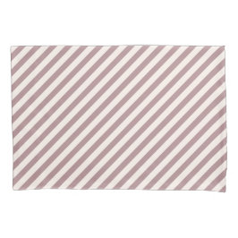 Dusty Rose B48E92/Seashell White FFF5EE Streifen Kissenbezug