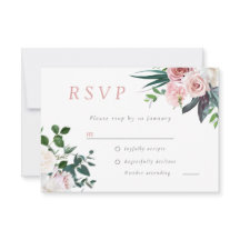 Dusty Rose Blush Pink Bloral Wedding