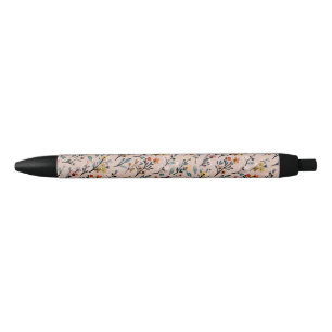 Dusty Rose Boho Floral Watercolor Basic Pen Kugelschreiber
