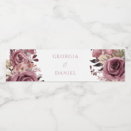Dusty Rose & Burgundy Boho Floral Wedding