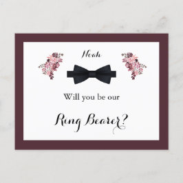 Dusty Rose Burgundy Ring Beyer Card Postkarte