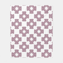 Dusty Rose Damask Pattern Fleecedecke