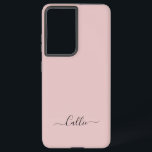 Dusty Rose Einfaches Minimalistisch Script Individ Samsung Galaxy Hülle<br><div class="desc">Ein schlichtes, stylisches individuelle Name-Typografie-Design in einem lässigen Skript-Schriftart in schwarz auf staubigen rosa Rosenmauve. Das perfekte Objekt für den Minimalisten. Ein modernes, maßgeschneidertes Geschenk oder Accessoire für jeden Anlass. Debra Valencia, eine visionäre Oberflächenmuster-Künstlerin, Produktdesignerin und Unternehmerin mit Leidenschaft für Weltreisen, Handwerkstraditionen, Pop-Kunst und Mode-Trend, hat ihren eigenen Stil in...</div>