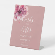 Dusty Rose Elegante Blumenkarten und Geschenke