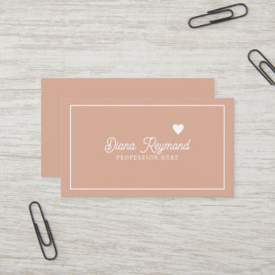 Dusty Rose Elegante Visitenkarte für Frauen